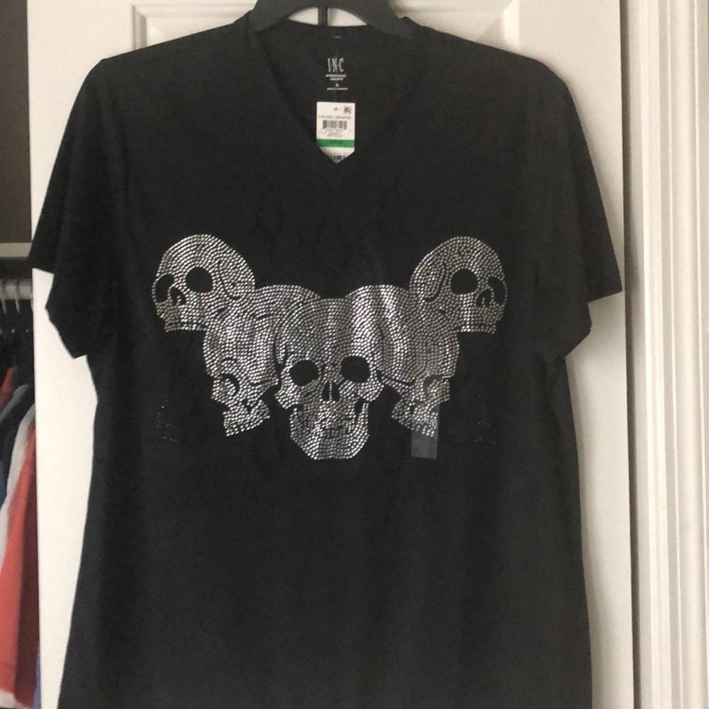 Rhinestone Skull and Flames design -Macy’s